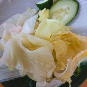 ロメインレタスとキャベツの生野菜サラダ(o^^o)